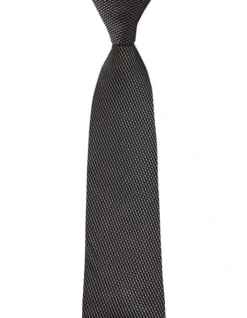 Gibson Arrowhead Silk Slim Tie In Grey