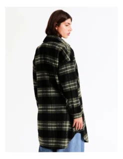 Longline Check Shacket In Khaki Multi 12 Longline Check Shacket In Khaki Multi -Myer Clothing Shop 966478240 6 720x928
