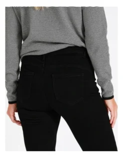 Regatta Recycled Cotton Blend Wardrobe Staple Straight Full Leg Jean In Black -Myer Clothing Shop 966491290 7 720x928