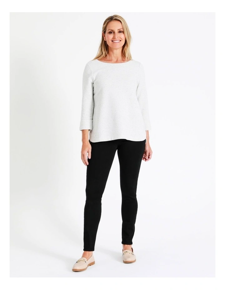 Regatta Recycled Cotton Blend Wardrobe Staple Jegging Full Length Denim In Black 1 Regatta Recycled Cotton Blend Wardrobe Staple Jegging Full Length Denim In Black