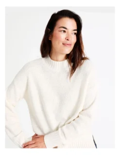 Regatta Fancy Knit Drop Shoulder Jumper In Ivory 9 Regatta Fancy Knit Drop Shoulder Jumper In Ivory -Myer Clothing Shop 966515680 3 720x928