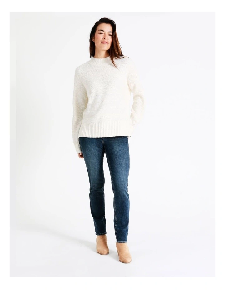 Regatta Fancy Knit Drop Shoulder Jumper In Ivory 7 Regatta Fancy Knit Drop Shoulder Jumper In Ivory - Image 7