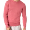 Barnett Silk Cotton Crew In Pink