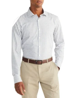 Van Heusen Slim Long Sleeve 2 Colour Large Check Shirt In Multi