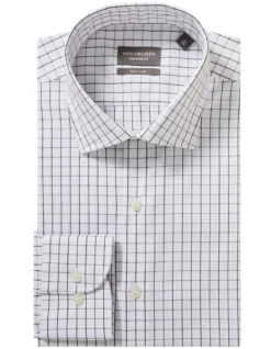 Van Heusen Tailored Long Sleeve 2 Colour Mid Check Shirt In Black/White -Myer Clothing Shop 966726100 3 720x928