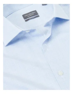 Van Heusen Tailored Long Sleeve Micro Check Shirt In Blue 7 Van Heusen Tailored Long Sleeve Micro Check Shirt In Blue -Myer Clothing Shop 966727360 4 720x928