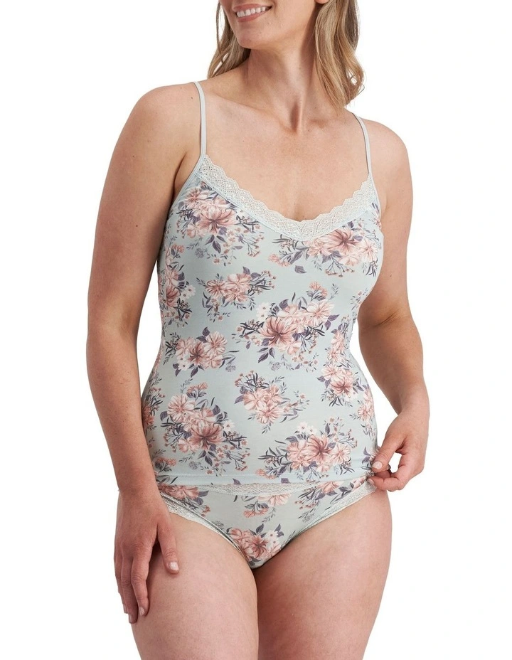 Jockey Parisienne Vintage Modal Cami In Green 4 Jockey Parisienne Vintage Modal Cami In Green - Image 4