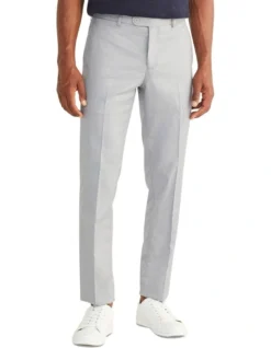 Van Heusen Slim Stretch Twill Trouser In Grey