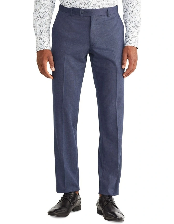 Van Heusen Tailored End On End Trouser In Blue 1 Van Heusen Tailored End On End Trouser In Blue
