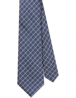 Van Heusen Check Tie In Blue