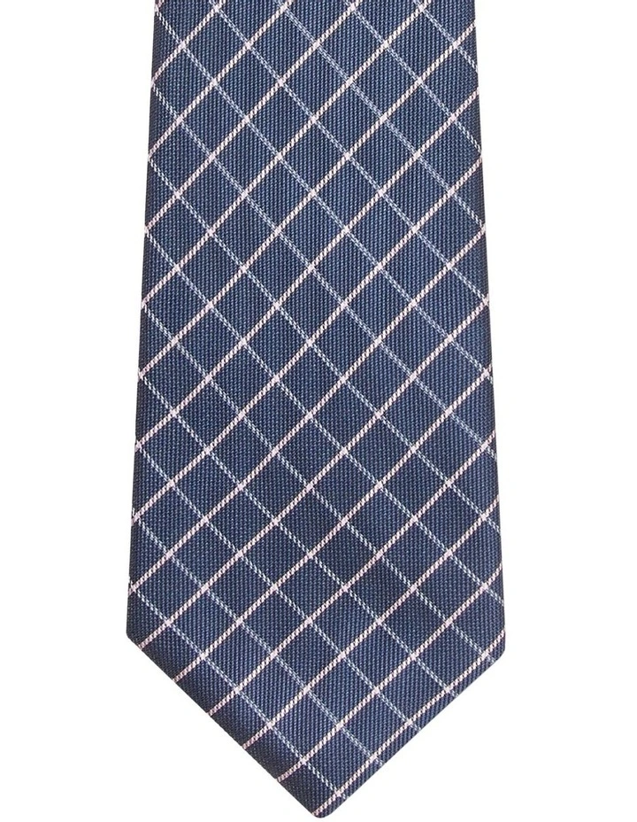 Van Heusen Check Tie In Blue 2 Van Heusen Check Tie In Blue - Image 2