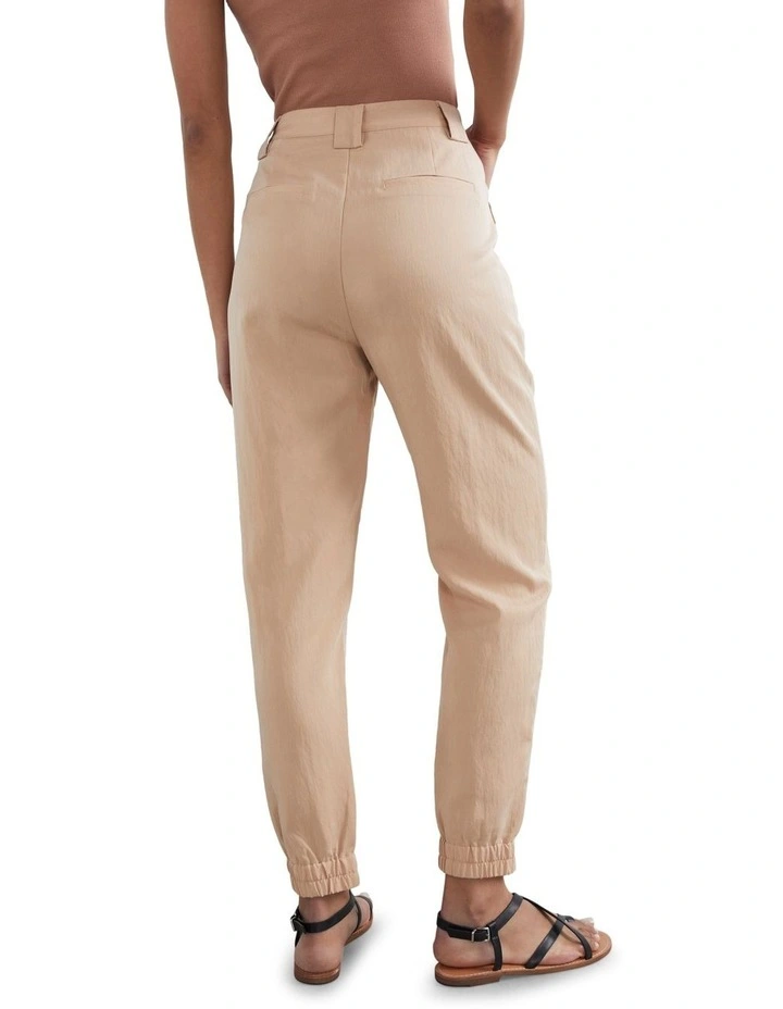 French Connection Soft Utility Pant In Cream 2 French Connection Soft Utility Pant In Cream - Image 2