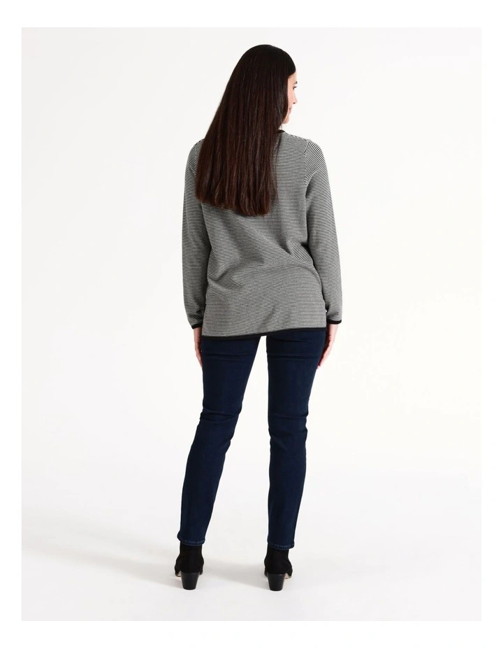 Regatta Recycled Cotton Blend Wardrobe Staple Slim Full Leg Jean In Indigo 6 Regatta Recycled Cotton Blend Wardrobe Staple Slim Full Leg Jean In Indigo - Image 6