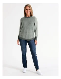 Regatta Organic Cotton Blend Colour Blocked Twist Jumper With Raglan Sleeve In Sage Twist 9 Regatta Organic Cotton Blend Colour Blocked Twist Jumper With Raglan Sleeve In Sage Twist -Myer Clothing Shop 966963880 3 720x928