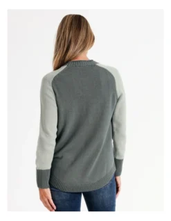Regatta Organic Cotton Blend Colour Blocked Twist Jumper With Raglan Sleeve In Sage Twist 12 Regatta Organic Cotton Blend Colour Blocked Twist Jumper With Raglan Sleeve In Sage Twist -Myer Clothing Shop 966963880 6 720x928