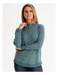 Regatta Organic Cotton Blend Funnel Neck Curved Hem Twist Jumper In Teal Twist 11 Regatta Organic Cotton Blend Funnel Neck Curved Hem Twist Jumper In Teal Twist -Myer Clothing Shop 966964150 7 720x928