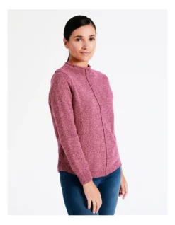 Regatta Organic Cotton Blend Funnel Neck Curved Hem Twist Jumper In Cranberry Twist 8 Regatta Organic Cotton Blend Funnel Neck Curved Hem Twist Jumper In Cranberry Twist -Myer Clothing Shop 966964420 3 720x928