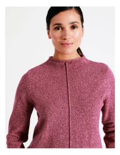 Regatta Organic Cotton Blend Funnel Neck Curved Hem Twist Jumper In Cranberry Twist 11 Regatta Organic Cotton Blend Funnel Neck Curved Hem Twist Jumper In Cranberry Twist -Myer Clothing Shop 966964420 7 720x928
