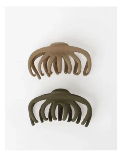 2 Pack Large Octopus Claw Clip In Natural