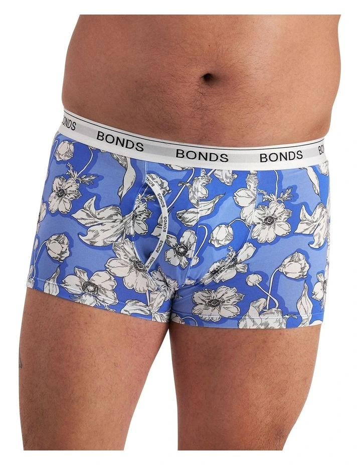 Bonds Guyfront Trunk 3-Pack In Blue 1 Bonds Guyfront Trunk 3-Pack In Blue