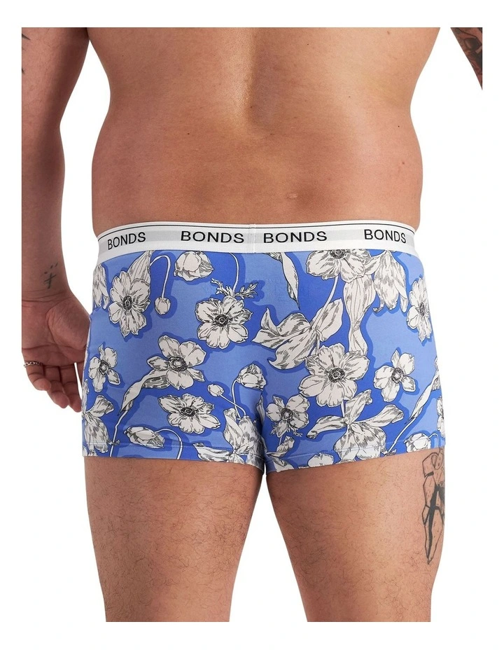 Bonds Guyfront Trunk 3-Pack In Blue 2 Bonds Guyfront Trunk 3-Pack In Blue - Image 2