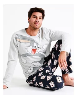 Family Bugs Long Sleeve PJ Set In Grey -Myer Clothing Shop 967030570 5 720x928