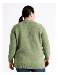 Regatta Cable Side Raglan Sleeve Stand Neck Jumper In Soft Khaki -Myer Clothing Shop 967118680 6 720x928