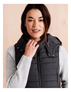 Regatta Recycled Polyester Straight Quilted Vest With Removable Hood In Storm 8 Regatta Recycled Polyester Straight Quilted Vest With Removable Hood In Storm -Myer Clothing Shop 967338640 3 720x928