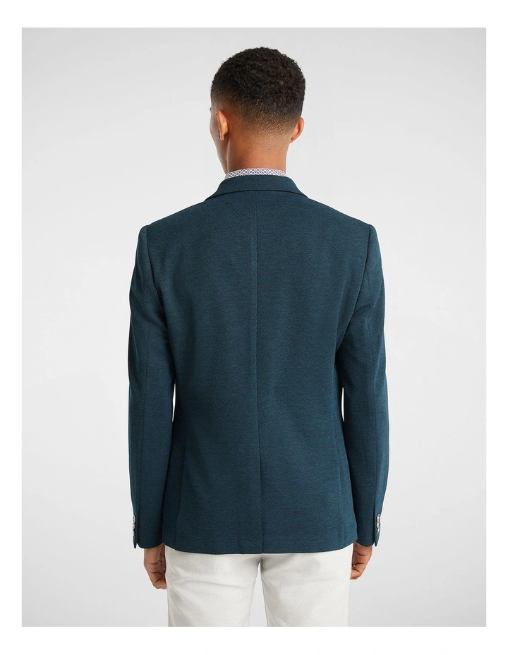 Mason Knitted Blazer In Blue 2 Mason Knitted Blazer In Blue - Image 2