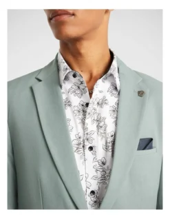 Felix Stretch Blazer In Green 9 Felix Stretch Blazer In Green -Myer Clothing Shop 967355470 3 720x928