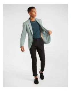 Felix Stretch Blazer In Green 11 Felix Stretch Blazer In Green -Myer Clothing Shop 967355470 5 720x928