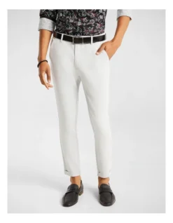 York Slim Cropped Chino In Grey