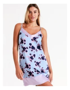 Chloe & Lola Andrea Recycled Satin Chemise In Ink Floral -Myer Clothing Shop 967374550 3 1 720x928