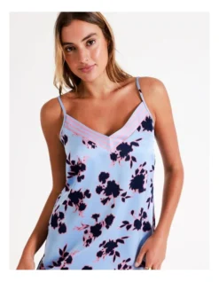 Chloe & Lola Andrea Recycled Satin Chemise In Ink Floral -Myer Clothing Shop 967374550 4 1 720x928