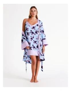 Chloe & Lola Andrea Recycled Satin Chemise In Ink Floral -Myer Clothing Shop 967374550 7 720x928