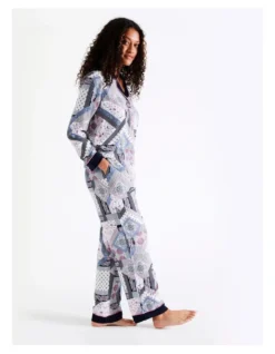 SOHO Jada Viscose Long Sleeve PJ Set In Scarf Print -Myer Clothing Shop 967375450 3 720x928
