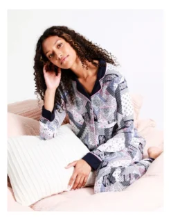 SOHO Jada Viscose Long Sleeve PJ Set In Scarf Print -Myer Clothing Shop 967375450 4 720x928