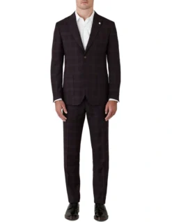 Gibson Cerium Slim Fit Jacket In Mahogany -Myer Clothing Shop 967447180 5 720x928