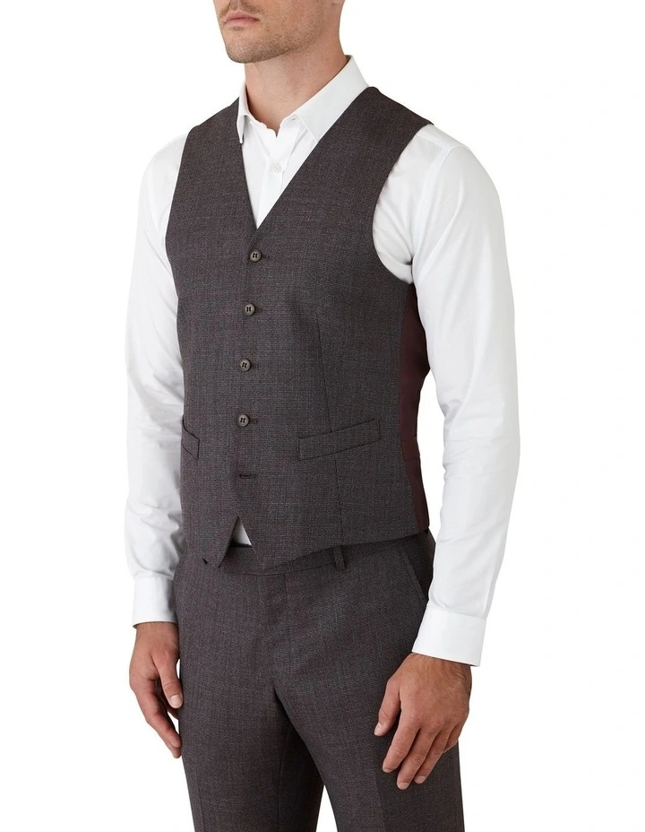 Gibson Mighty Slim Fit Vest In Purple 3 Gibson Mighty Slim Fit Vest In Purple - Image 3