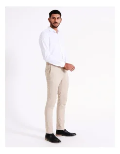Slim Textured Suit Pant In Oatmilk -Myer Clothing Shop 967570930 7 720x928