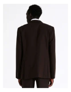 Tailored Textured Suit Jacket In Bloodstone -Myer Clothing Shop 967571380 5 720x928