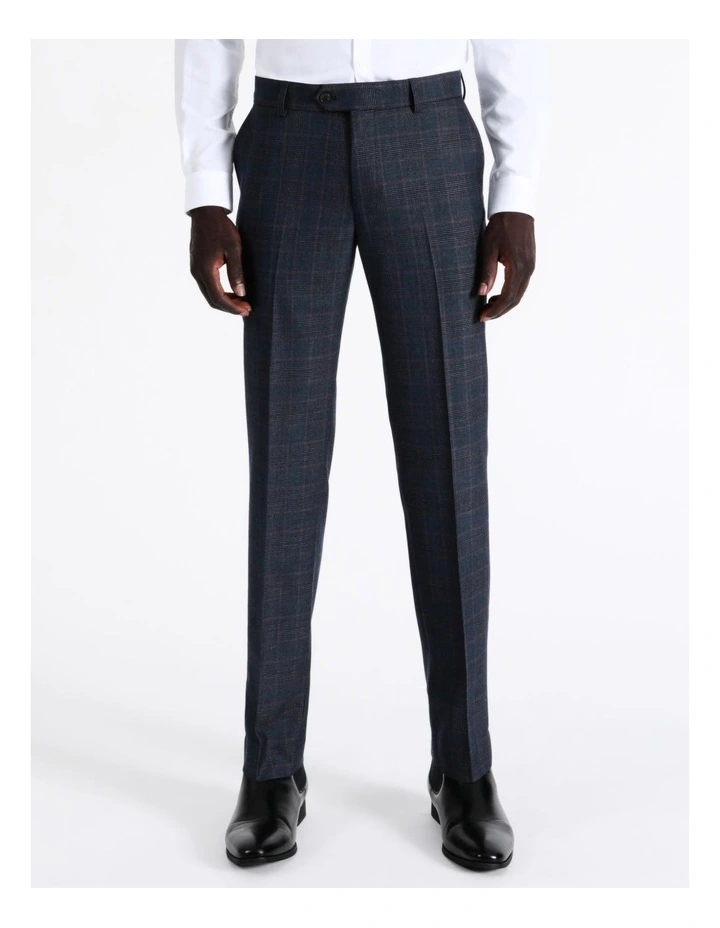 Tailored Check Suit Pant In Denim 2 Tailored Check Suit Pant In Denim - Image 2
