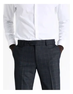 Tailored Check Suit Pant In Denim 7 Tailored Check Suit Pant In Denim -Myer Clothing Shop 967571560 3 720x928