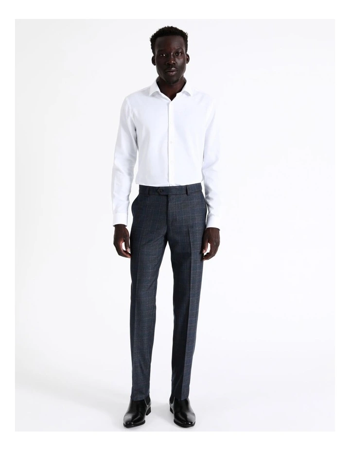 Tailored Check Suit Pant In Denim 4 Tailored Check Suit Pant In Denim - Image 4