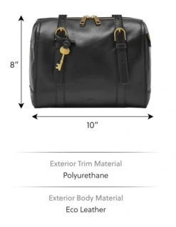 Fossil Carlie Satchel Bag In Black -Myer Clothing Shop 967783240 4 720x928