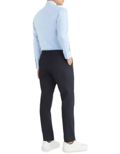 Calvin Klein Slim Long Sleeve 1 Colour Stripe In Blue 7 Calvin Klein Slim Long Sleeve 1 Colour Stripe In Blue -Myer Clothing Shop 967827250 3 720x928