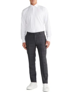 Calvin Klein X Slim Check Suit Pant In Grey 5 Calvin Klein X Slim Check Suit Pant In Grey -Myer Clothing Shop 967828870 3 720x928
