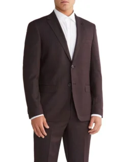Calvin Klein Slim Suit Jacket In Red