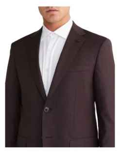 Calvin Klein Slim Suit Jacket In Red -Myer Clothing Shop 967829230 4 720x928