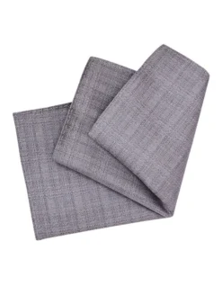 Calvin Klein Texture Pocket Square In Grey